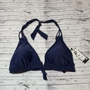 AQ-WA Bikini F Cup Navy Triangle Swimsuit